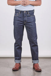 E5 Relaxed Tapered 13.75oz Italian Raw Indigo Selvedge Mens Jeans