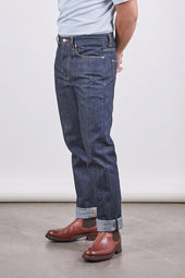 E5 Relaxed Tapered 13.75oz Italian Raw Indigo Selvedge Mens Jeans