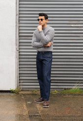 E6 Wide Straight Indigo 15.5oz Italian Rinse Selvedge Unisex Jeans