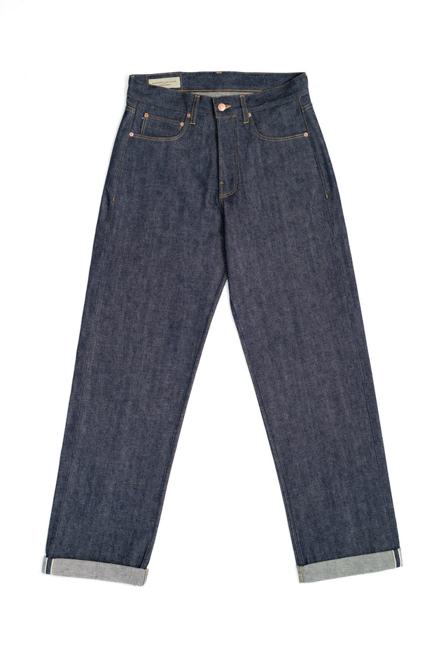 E6 Wide Straight Indigo 13oz Neppy Japanese Raw Selvedge Unisex Jeans