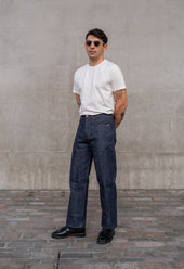E6 Wide Straight Indigo 13oz Neppy Japanese Raw Selvedge Unisex Jeans