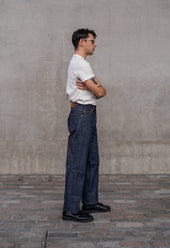 E6 Wide Straight Indigo 13oz Neppy Japanese Raw Selvedge Unisex Jeans