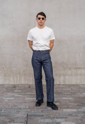 E6 Wide Straight Indigo 13oz Neppy Japanese Raw Selvedge Unisex Jeans