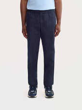 The Easy Trouser Linen || Navy | Linen