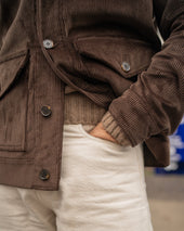 EC1 Dark Brown Corduroy Jacket