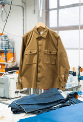 EC2 Mens Japanese Khaki Twill Utility Shirt