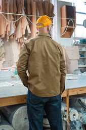 EC2 Mens Japanese Khaki Twill Utility Shirt