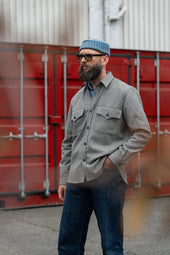 EC3 Men’s Wool CPO Shirt Grey
