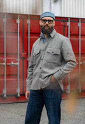 EC3 Men’s Wool CPO Shirt Grey