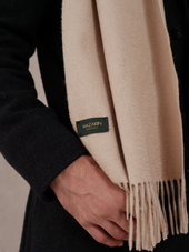 Charpe 100 Cachemire Beige Clair