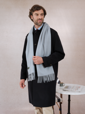 Charpe 100 Cachemire Bleu Ciel