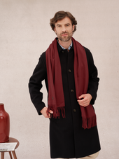 Charpe 100 Cachemire Bordeaux