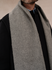 Charpe 100 Cachemire Gris Clair