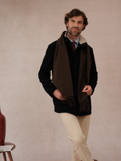 Charpe 100 Cachemire Marron