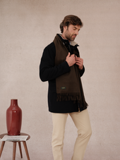 Charpe 100 Cachemire Marron