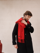 Charpe 100 Cachemire Rouge