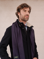 Charpe 100 Cachemire Aubergine
