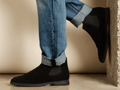 Rover Boots In Glove Suede Dark Sole