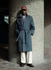 Limited Edition Mac Trench Coat | Percival x Front Office | Navy