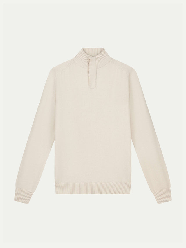 Ecru City Button Sweater