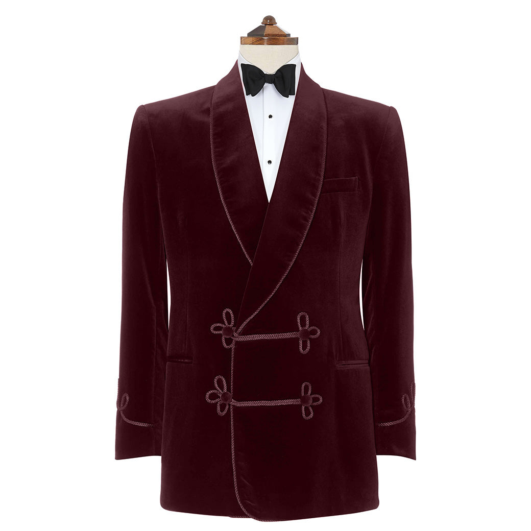 Bloomsbury Burgundy Velvet Jacket