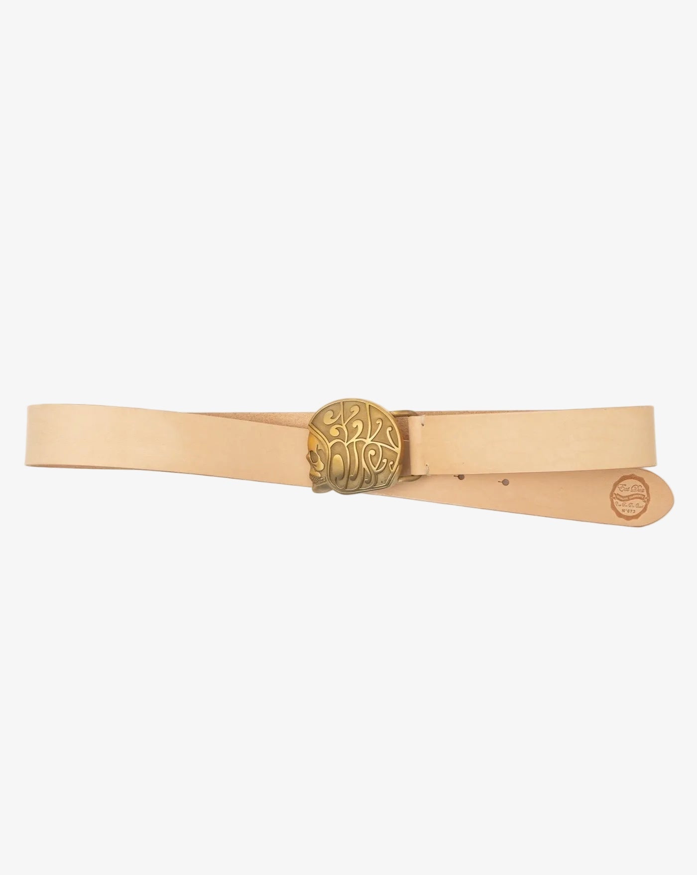 Belt Skull Logo Natural