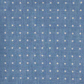 Silk Spotted with Edge Pocket Square in Sky