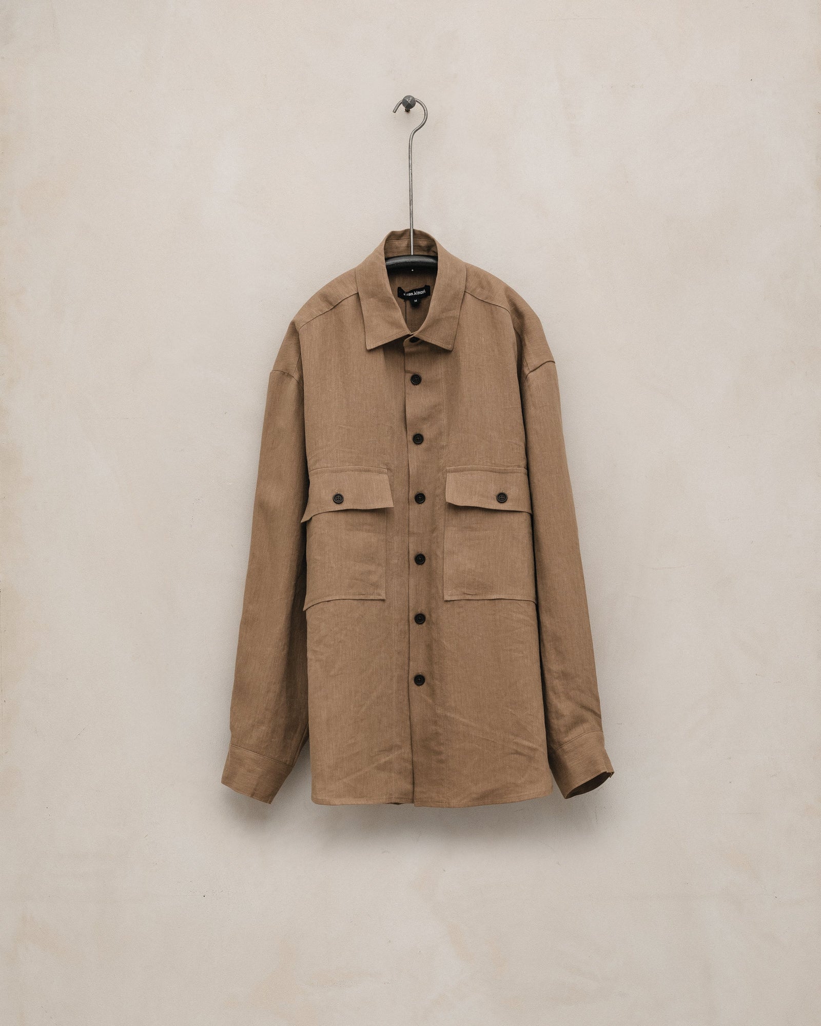 Big Shirt Linen Washi Twill Faded