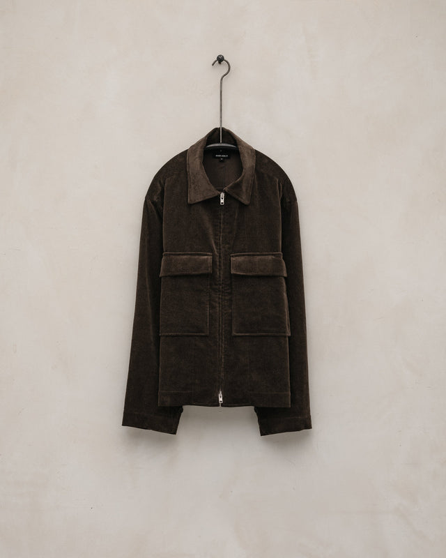 Zip Jacket - Sumi Ink Corduroy, Brown