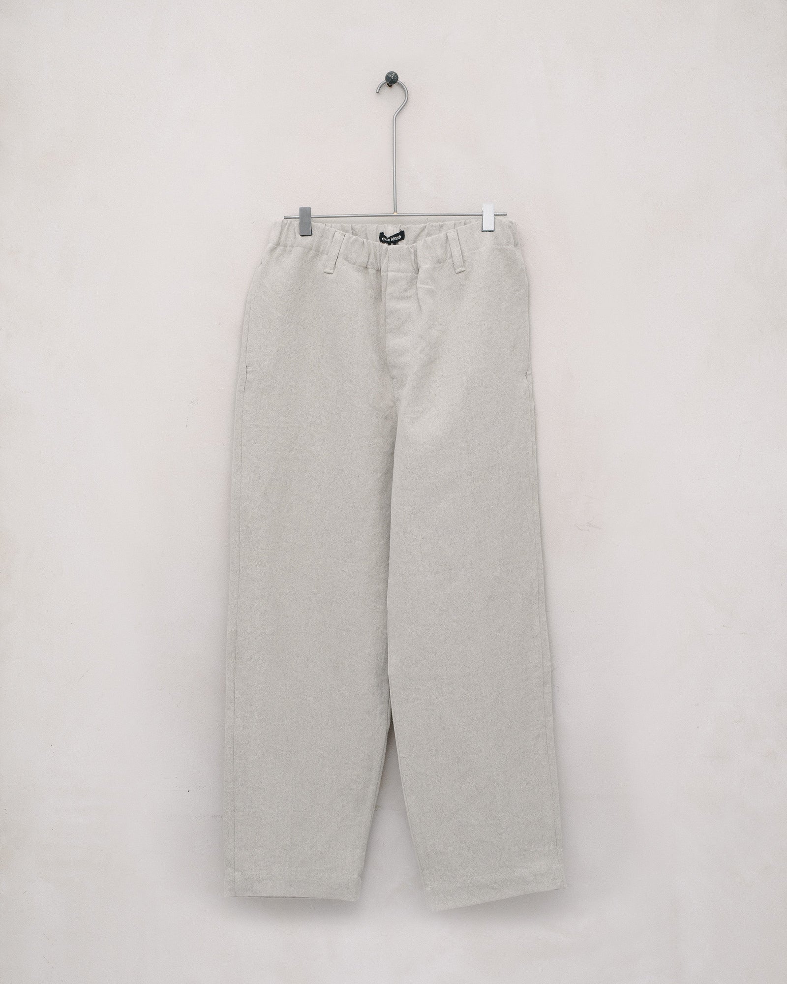 Elastic Pant Tumbled Hemp Canvas