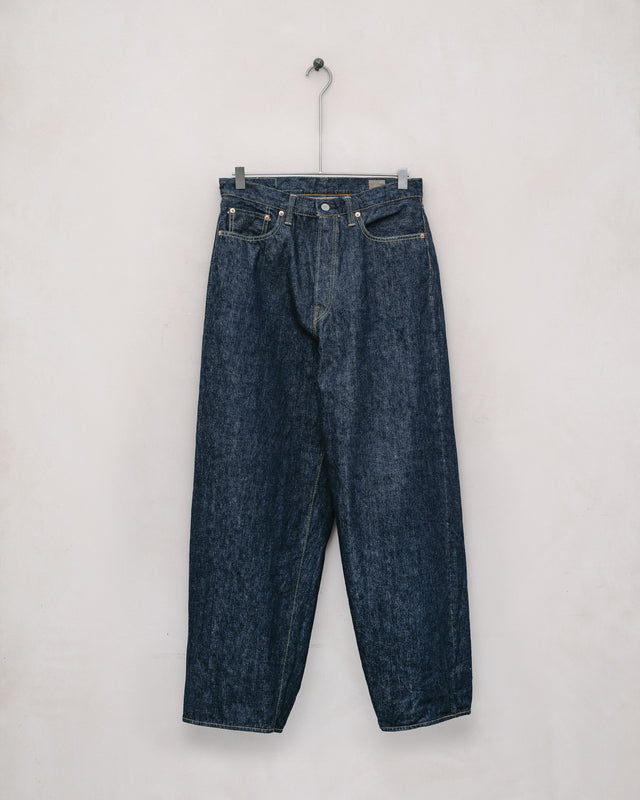 orSlow Wide Leg Jean - One Wash Denim, Indigo