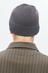 Elba Merino Beanie in Charcoal Melange
