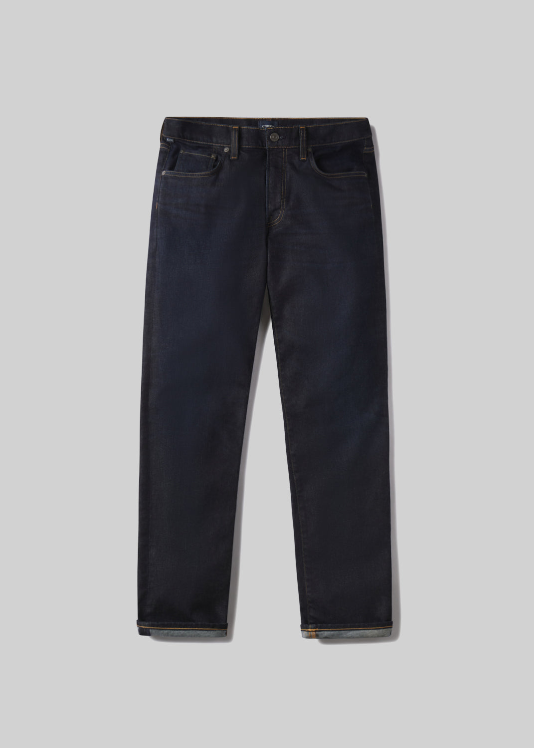 Elijah Straight Cashmere Denim in Falcon