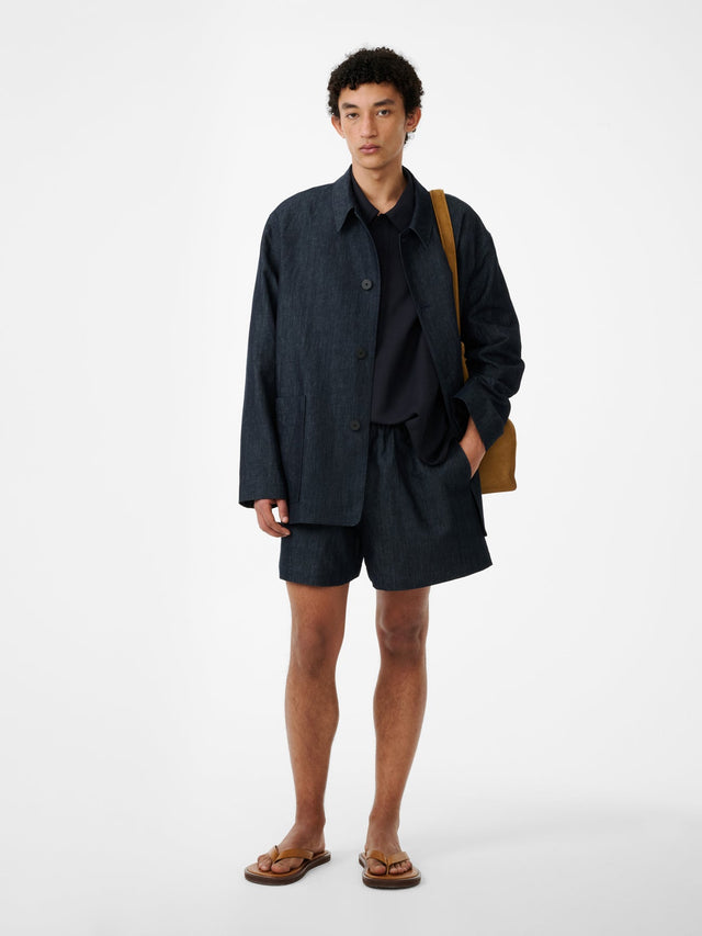 Elio Short in Indigo
