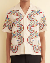 Embroidered Carnival Short Sleeve Shirt