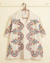 Embroidered Carnival Short Sleeve Shirt