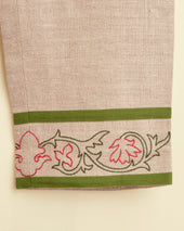 Embroidered Trumpetflower Trousers
