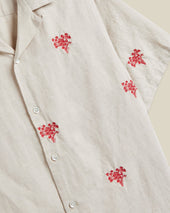 EMBROIDERY RED BOUQUET