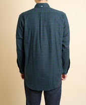 VINTAGE IVY - Button Down Black Watch Flannel