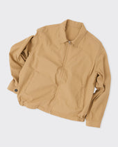 Cotton Woven Blouson Beige