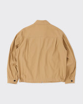 Cotton Woven Blouson Beige