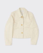 Leather Jacket, Ivory