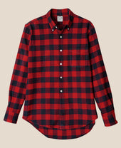 VINTAGE IVY - BUFFALO CHECK COTTON FLANNEL BUTTON-DOWN