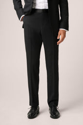 Tuxedo Trousers - Wool - Black