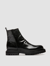 EVENTUAL DD 104 - Black Leather Zip Boots