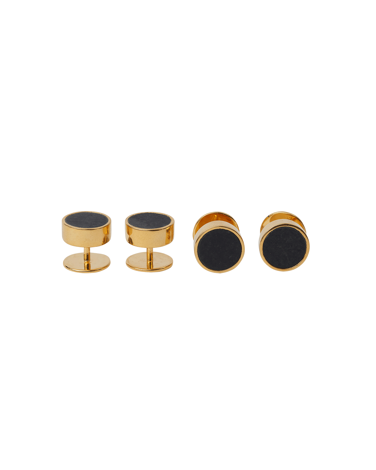 Hand Enamelled Shirt Studs Gold