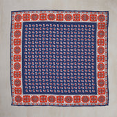 Edged Paisley Pocket Square In