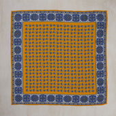 Edged Paisley Pocket Square In