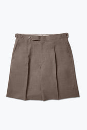 Single Pleat Short Tropical Wool