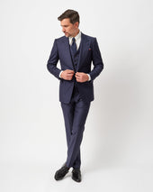 Dark Blue Contemporary Trousers